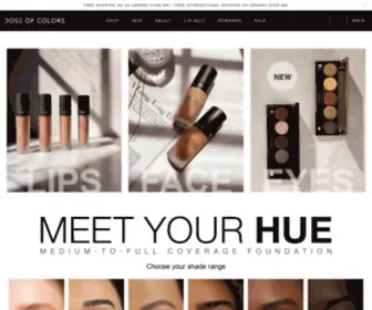 Doseofcolors.com(Cruelty Free Makeup Products By Dose of Colors) Screenshot
