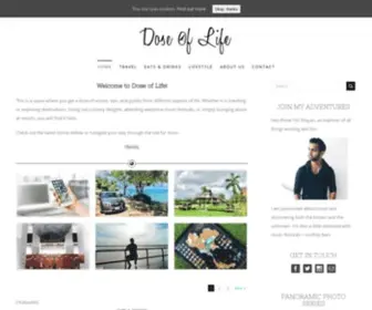 Doseoflife.com(Travel & Lifestyle Blog) Screenshot