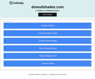 Doseofshades.com(Create an Ecommerce Website and Sell Online) Screenshot