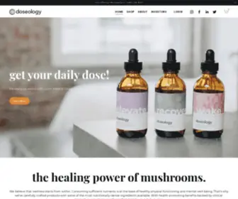 Doseology.com(Functional Mushroom Wellness) Screenshot