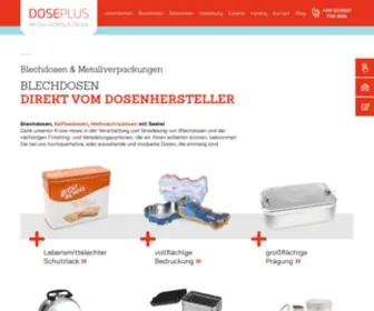 Doseplus.de(Blechdosen & Verpackung) Screenshot