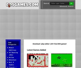 Dosgames.com(Free DOS game downloads) Screenshot