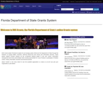 Dosgrants.com(Florida Department of State Grants System) Screenshot