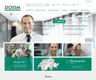 Dosim.ch(DOSIM offre des solutions de Facility Services adaptées à vos besoins en Suisse) Screenshot
