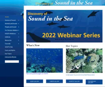 Dosits.org(Discovery of Sound in the Sea) Screenshot