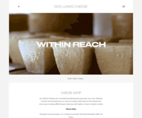 Doslunascheese.com(Dos Lunas Cheese) Screenshot