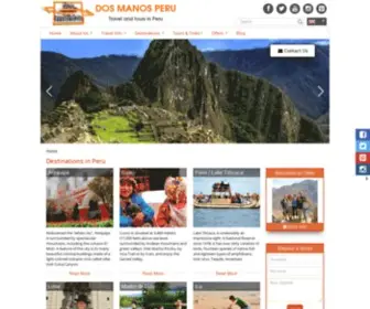 Dosmanosperu.com(Travel and Tours in Peru) Screenshot