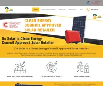 Dosolar.com.au(Solar Panels System Installation Victoria) Screenshot