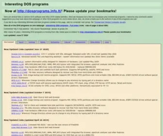 Dosprograms.info.tt(Interesting DOS programs) Screenshot