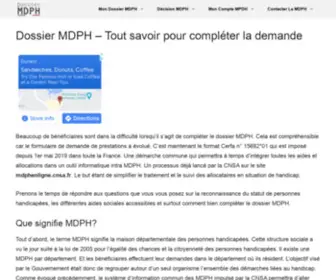 Dossier-MDPH.com(Dossier) Screenshot