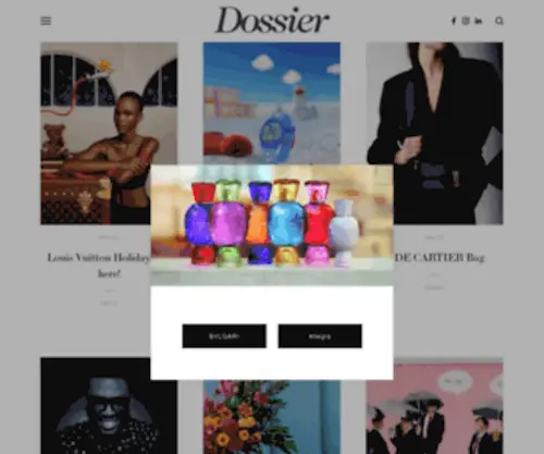 Dossiermag.net(Dossier Magazine) Screenshot