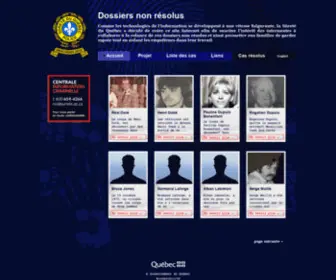 Dossiersnonresolus.com(Dossiers non résolus) Screenshot