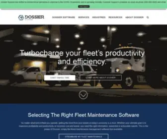 Dossiersystemsinc.com(Fleet Management & Fleet Maintenance Software) Screenshot