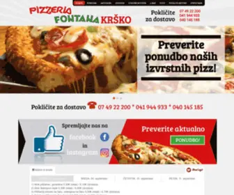 Dostavahrane.com(Pizzerija Fontana) Screenshot