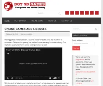 Dot3Dgames.com(Dot 3 D Games) Screenshot