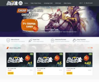 Dota2Autochesscandy.com(Reliable Dota 2 Auto Chess Candy Store) Screenshot