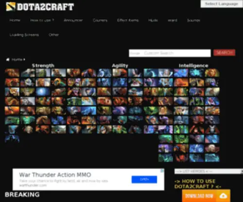 Dota2Craft.com(Dota2Craft) Screenshot
