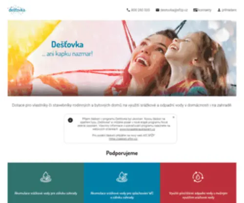 DotacedestovKa.cz(Dešťovka) Screenshot