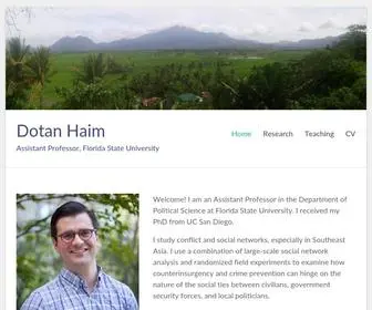 Dotanhaim.com(Assistant Professor) Screenshot