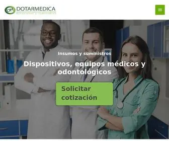 Dotarmedica.com(DOTARMEDICA S.A.S Insumos y suministros para el area de la salud) Screenshot