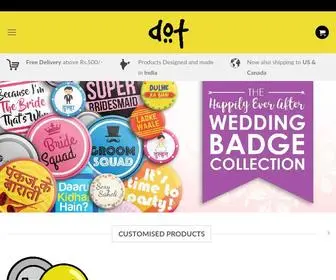 Dotbadges.com(Buy Customized Round Pin Metal Button Badges Online) Screenshot