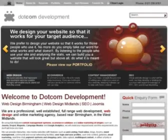 Dotcomdevelopment.com(Web Design Birmingham) Screenshot