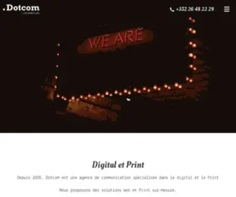 Dotcom.lu(Agence Web et Print) Screenshot