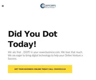 Dotcorps.com(Did you dot today) Screenshot