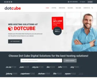 Dotcube.co.za(Dot Cube Digital Solutions for best hosting solutions) Screenshot