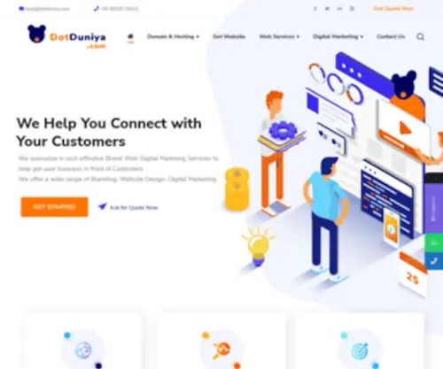 Dotdunia.com(Website design and Development company) Screenshot