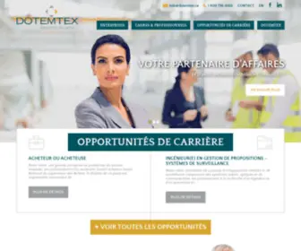 Dotemtex.ca(Recrutement et placement de cadres au Québec) Screenshot