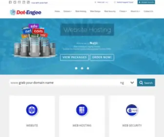 Dotengee.ng(Domains, Website, Webhosting &Web Security) Screenshot