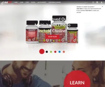 Dotfit.com(Research-Based NSF Certified Supplements) Screenshot