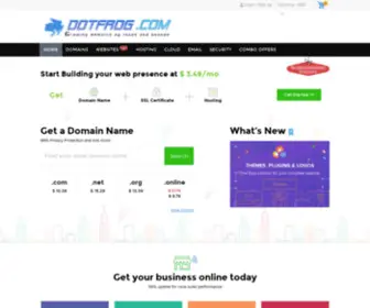 Dotfrog.com(Domain names & web hosting company) Screenshot