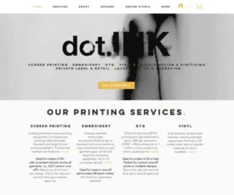 Dotinkdesign.com(Screen Printing & Embroidery Spokane) Screenshot