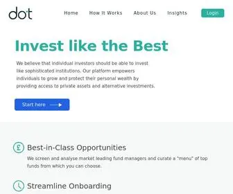 Dotinvesting.com(Invest online in private and alternative markets with ease and confidence. get access to best) Screenshot