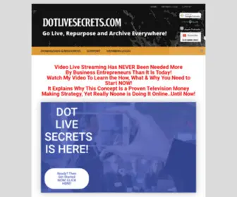 Dotlivesecrets.com(Go Live) Screenshot