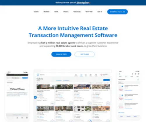 Dotloop.com(Real Estate Transaction Management Software) Screenshot