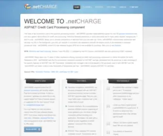 Dotnetcharge.com(NetCHARGE Realtime Credit Card Processing Solutions for ASP.NET (Active Server Pages dotNET)) Screenshot