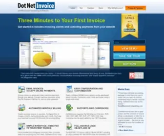Dotnetinvoice.com(ASP.NET Invoicing and Billing Software) Screenshot