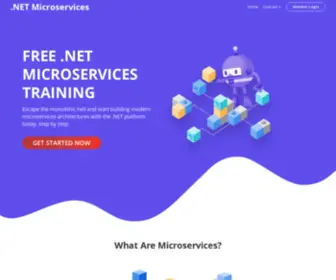 Dotnetmicroservices.com(NET Microservices) Screenshot