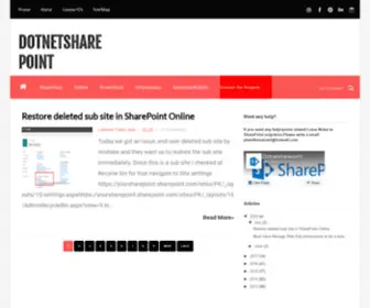 Dotnetsharepoint.com(SharePoint Online Training Conatct) Screenshot