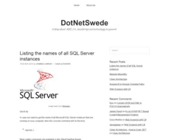 Dotnetswede.com(NET) Screenshot