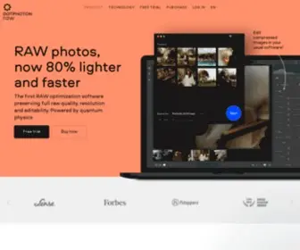Dotphotonraw.com(Reduce RAW image file size by up to 80%) Screenshot