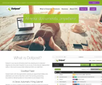 Dotpost.com(Personalised, Secure, Electronic Communications) Screenshot