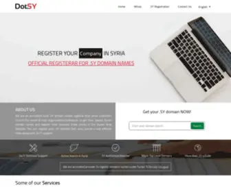 Dot.sy(SY DOMAIN NAMES OFFECIAL REGISTRAR) Screenshot