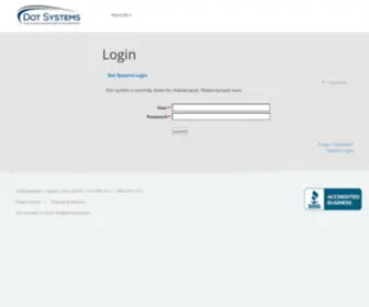 Dotsyscustomer.com(Dot Systems) Screenshot