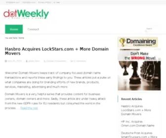 Dotweekly.com(Domaining) Screenshot