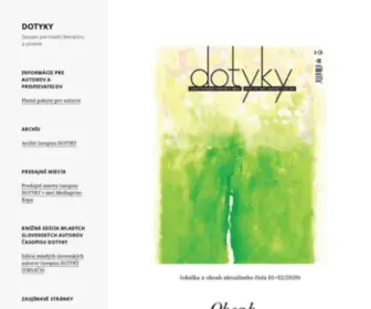 Dotyky.net(časopis pre mladú literatúru a umenie) Screenshot