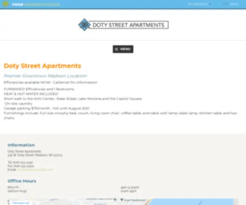 Dotystreetapts.com(Doty Street Apartments) Screenshot